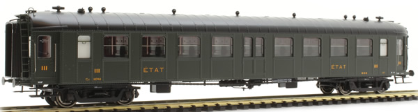 REE Modeles VB-268 - French ETAT Railroad Passenger Car Class OCEM RA C 9yfi 18748, Era II